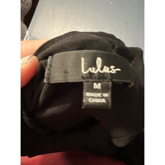 Lulus Womens Black Sleeveless Jumpsuit Size M With Back Button Detail - Picture 2 of 10